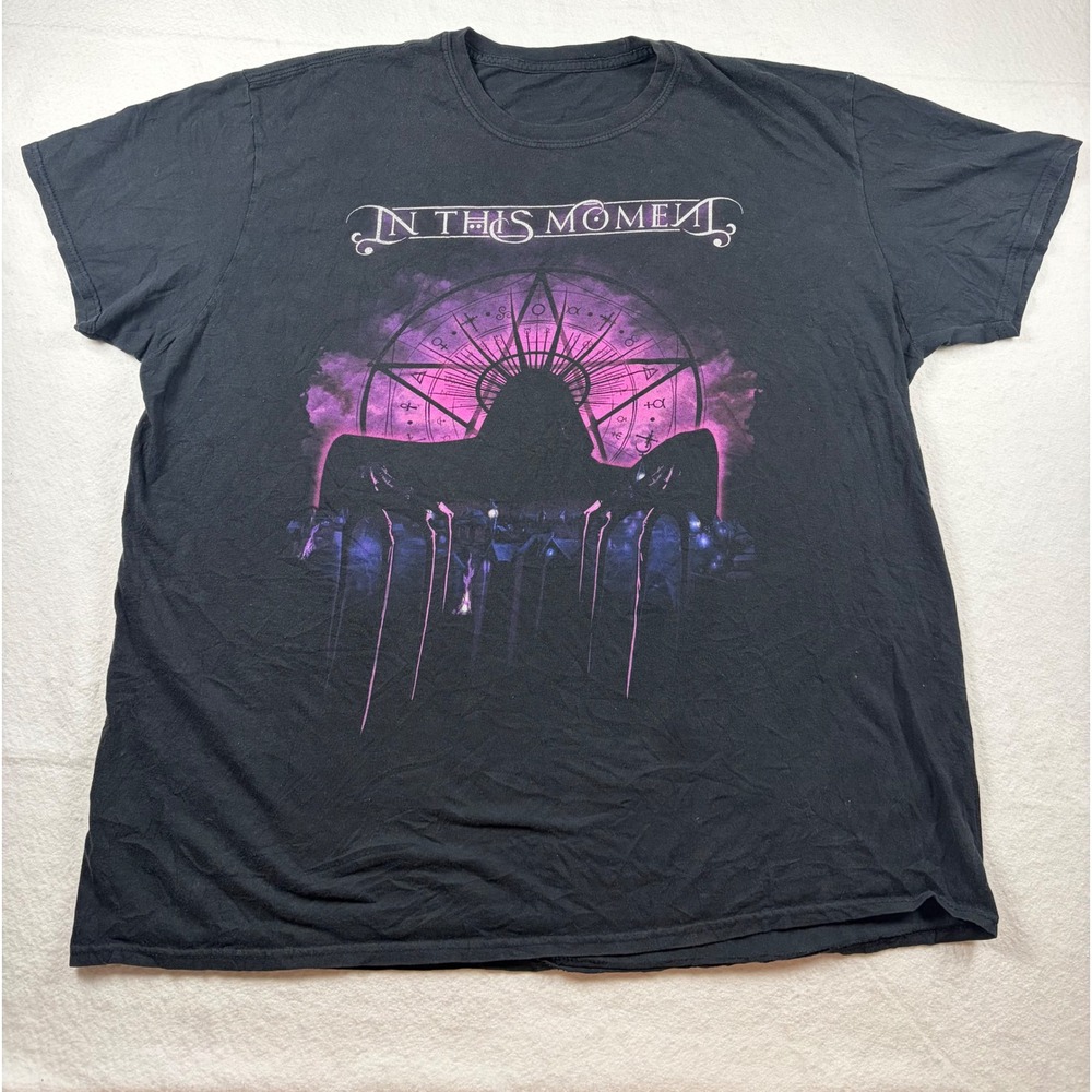 In This Moment Mother House of Horror Tour T-Shirt Black Purple Mens XL